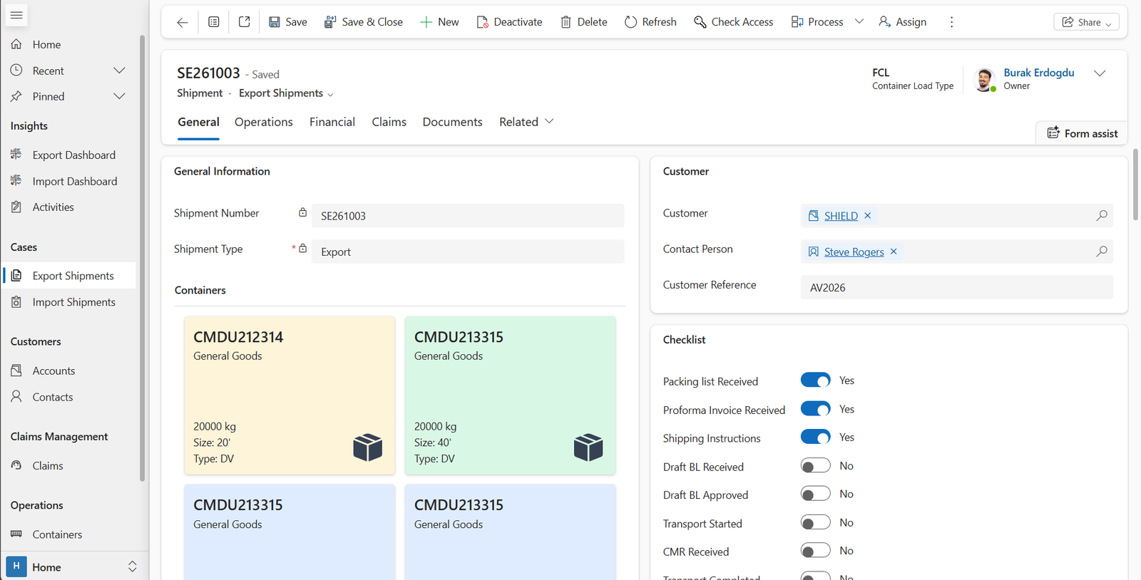 Portofx platform dashboard overzicht voor logistieke teams