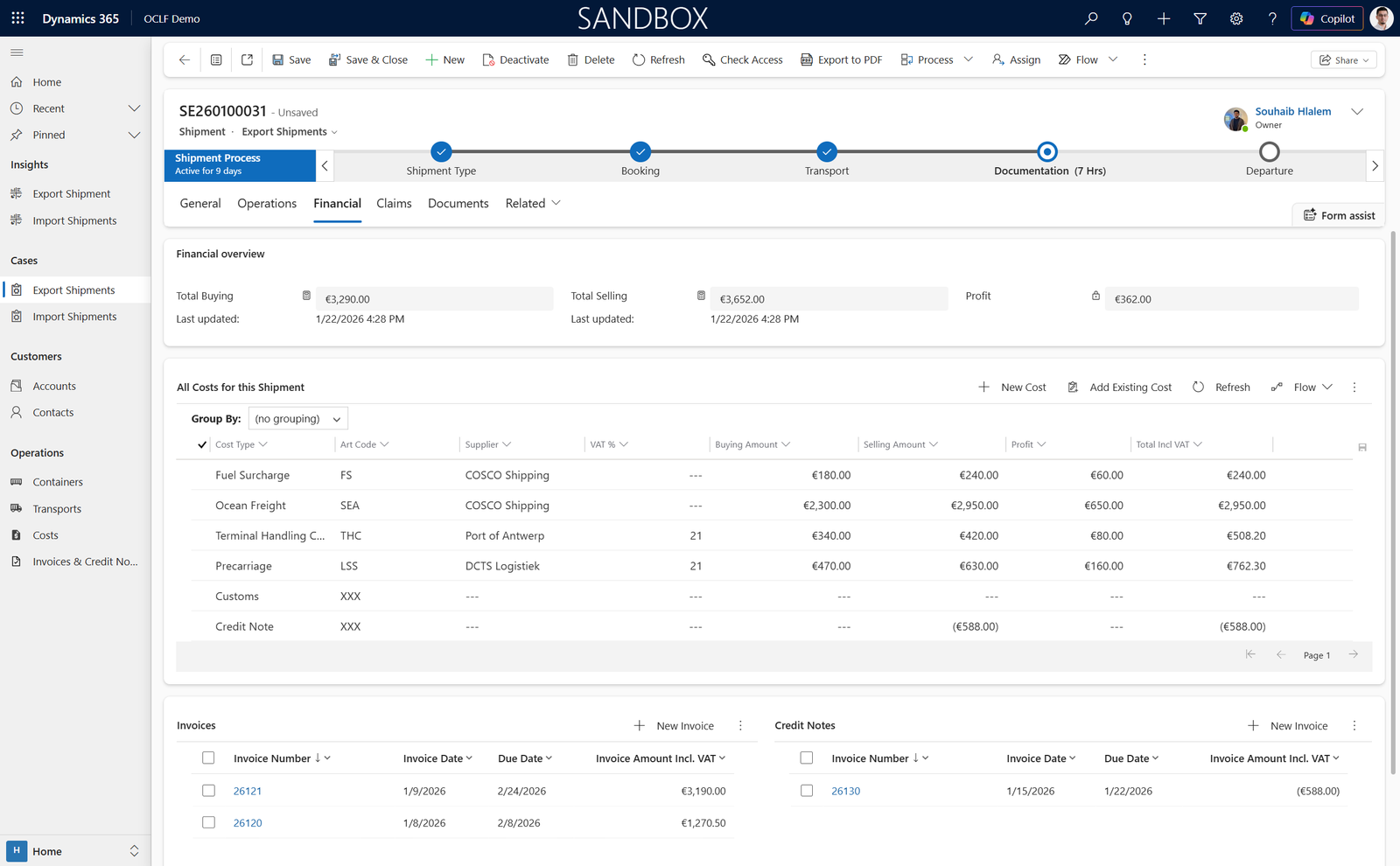 Financial Performance Dashboard